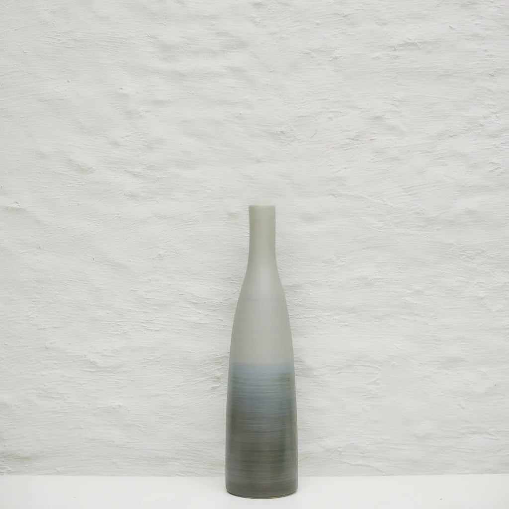 Ceramic Bottle - Shaded Water