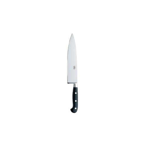 Chef's Knife with Lucite Handle  and Magnetized Wood Block- 9"