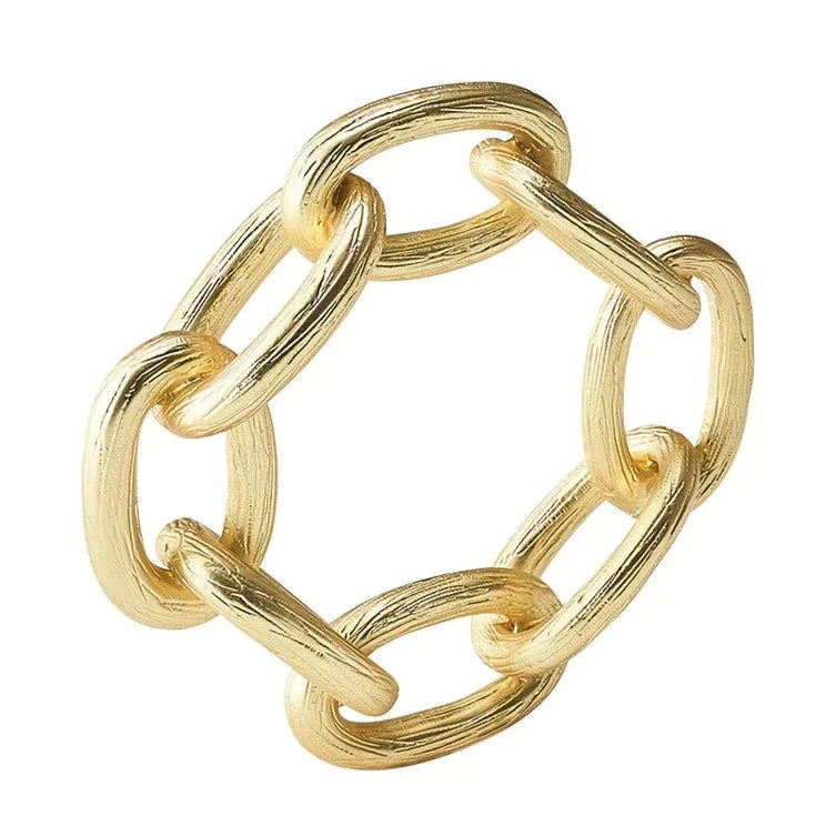Chain Link Napkin Ring, Set of 4