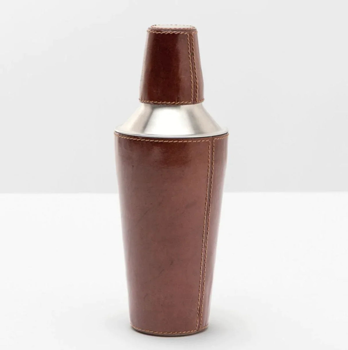 Bristol Tobacco Leather Cocktail Shaker