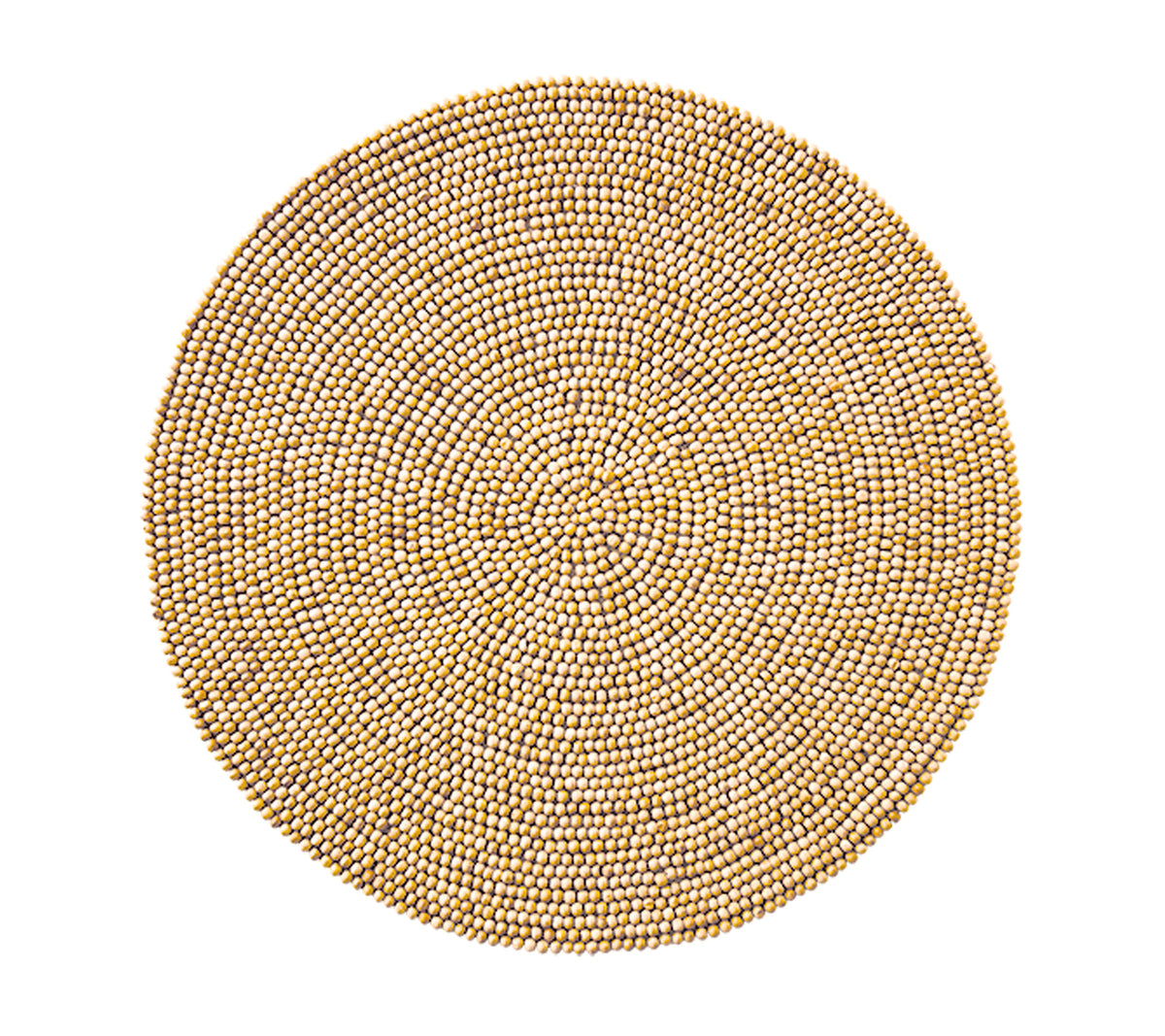 Wood Round Placemat in Natural, Set of 4