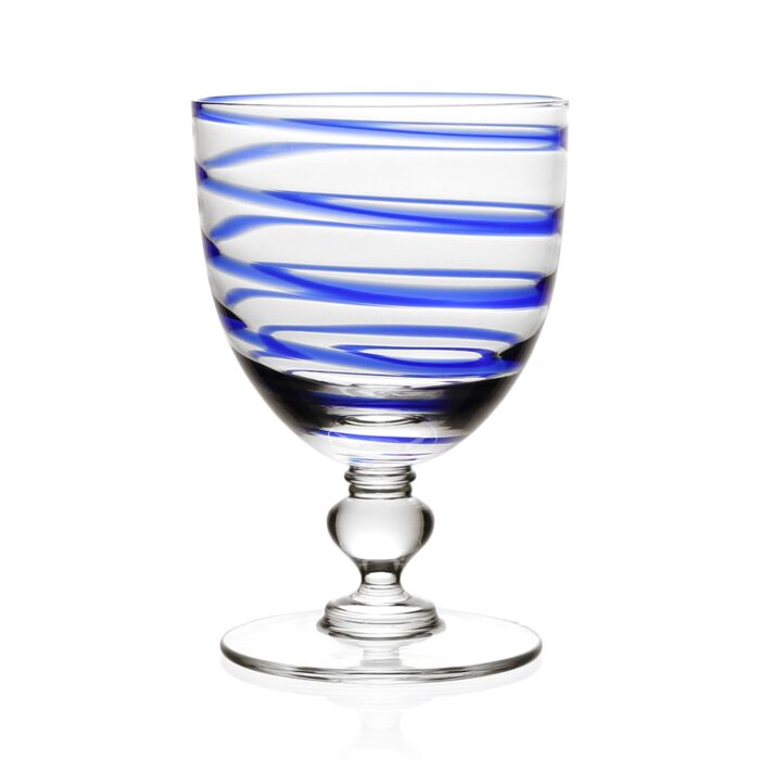 Bella Blue Wine Glass