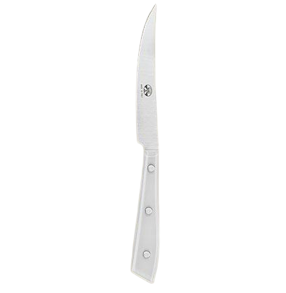 Steak Knives with White Lucite Handles, Set of 6 - Jung Lee NY