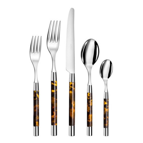 Conty Tortoise Stainless Steel Five-Piece Place Setting