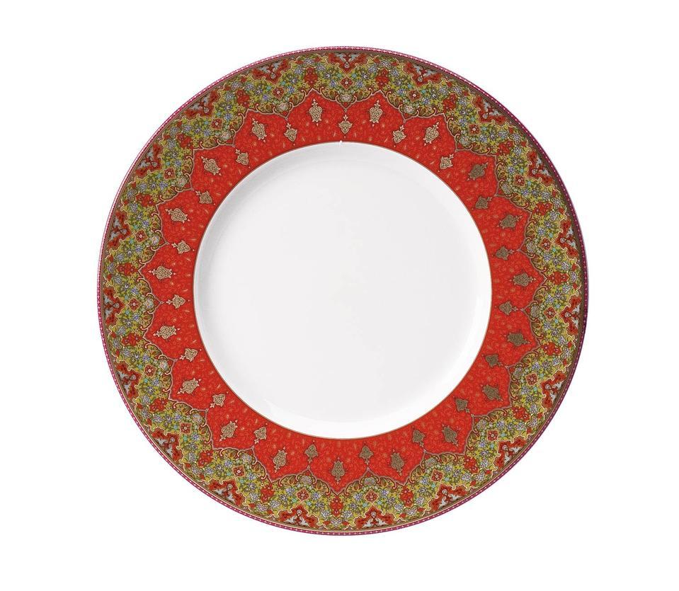 Dhara Red Dinner Plate
