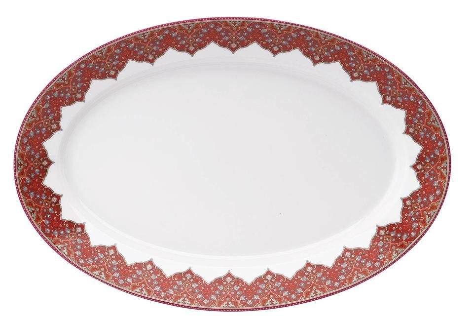 Dhara Red Oval Platter
