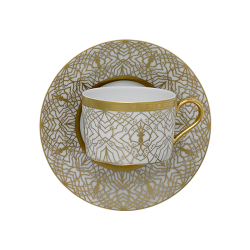Farahnaz White Tea Cup &amp; Saucer