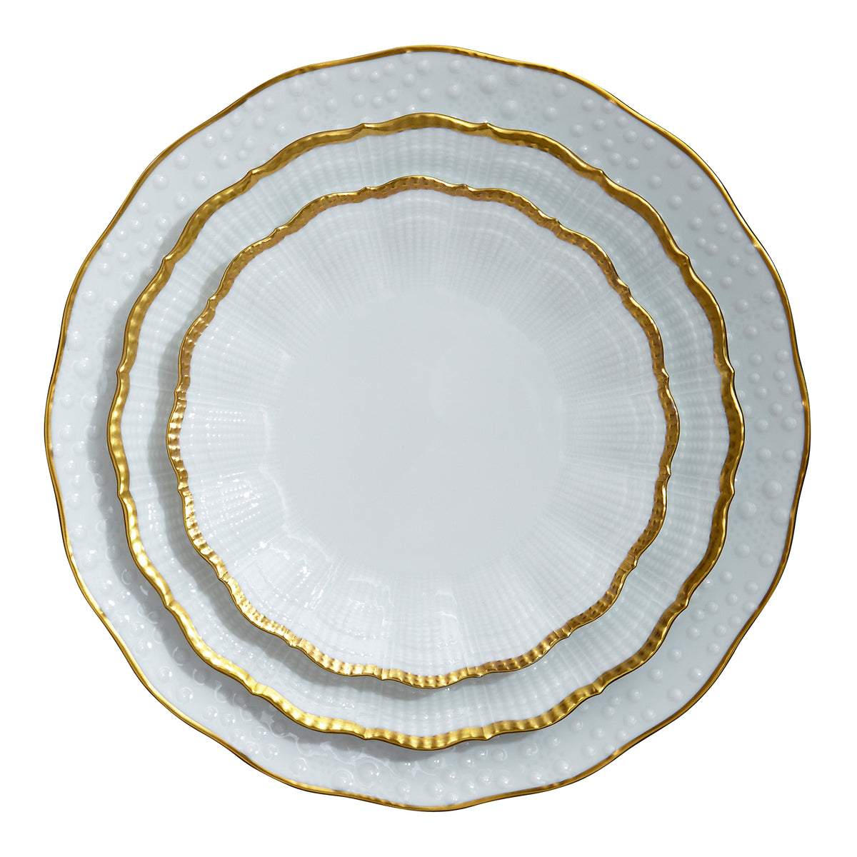 Corail Or Porcelain Dessert Plate