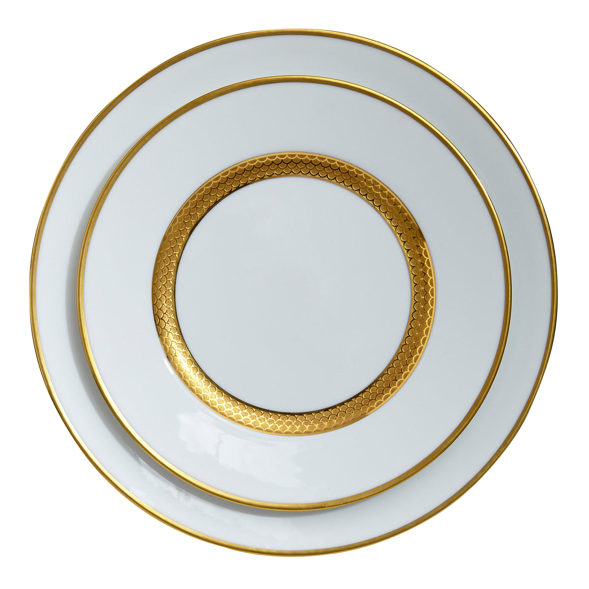 Odyssee Gold Dessert Porcelain Plate