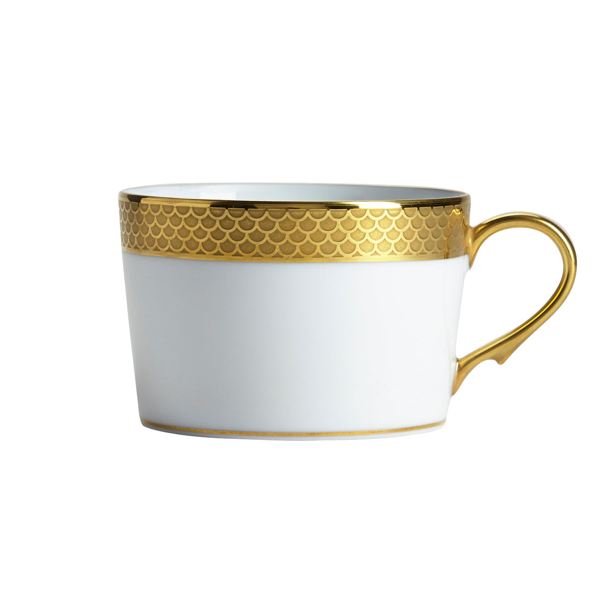 Odyssee Gold Porcelain Tea Cup and Saucer