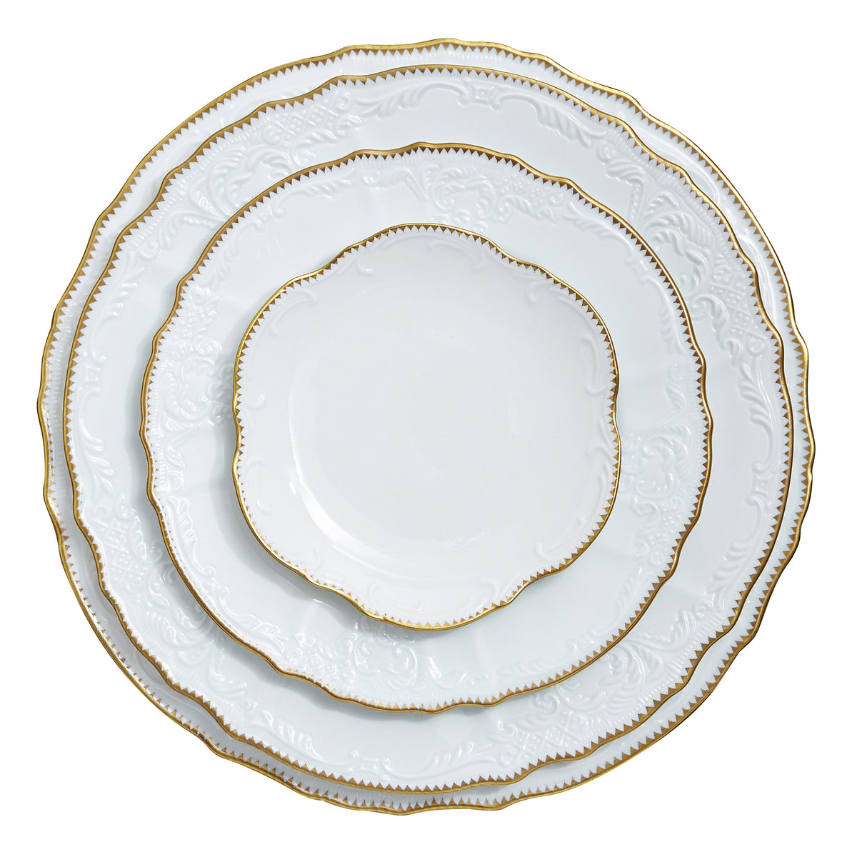 Simply Anna Gold Bread and Butter Plate