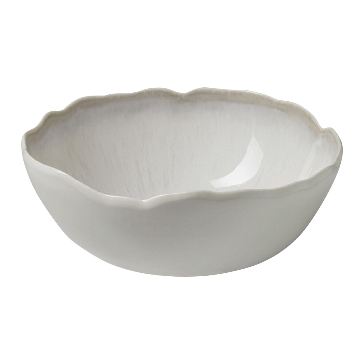 Plume White Pearl Soup Bowl