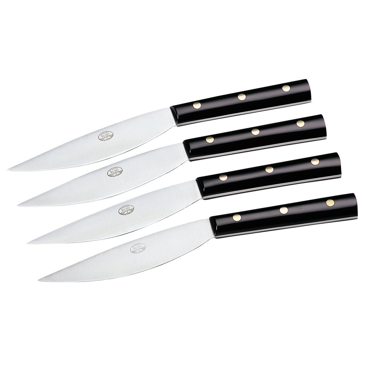 Valdichiana Black Steak Knives, Set of 4