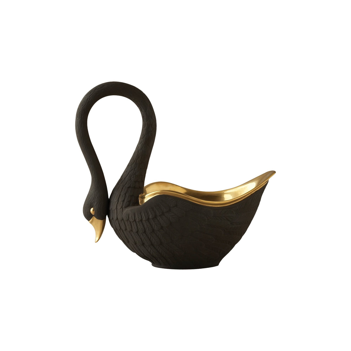 Petit Swan Bowl with 24K Gold
