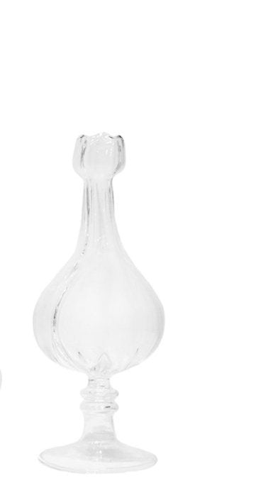 Large Clear Spherical Vase, #1