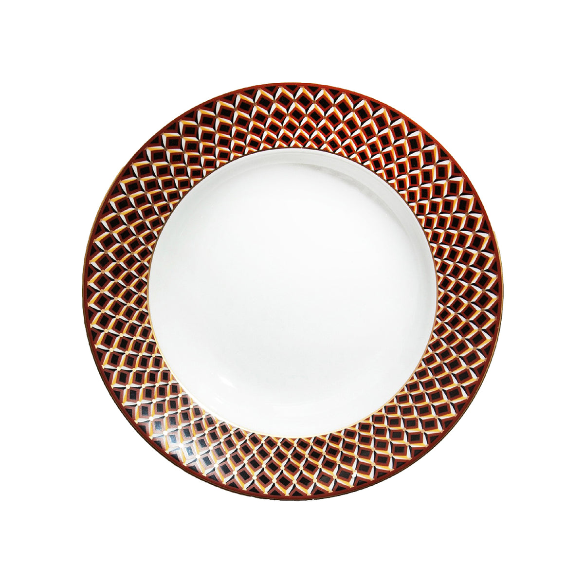 San Marco Geometric Rim Soup Plate