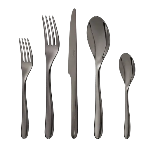 Black L&#39;ame de Christofle Stainless, 5 Piece Set