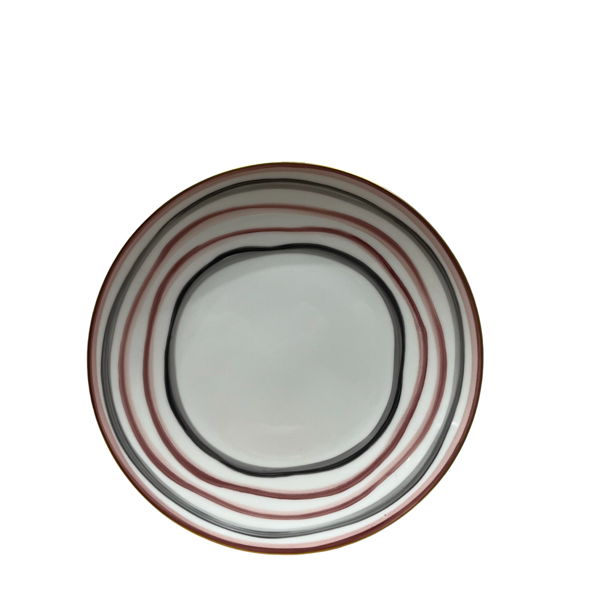 Ondes Dessert Plate - Porphyry/Taupe
