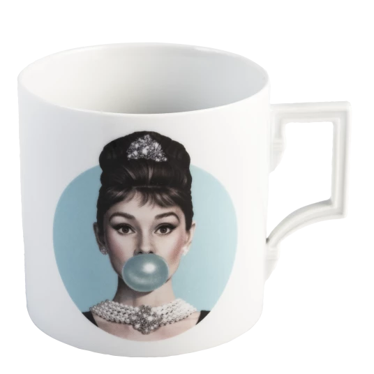 Audrey Blue Mug - &quot;Legends Blowing Bubbles&quot;