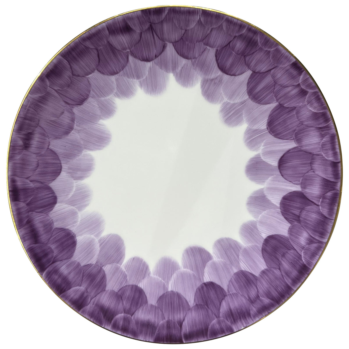 Cercle d&#39;Ecailles Dessert Plate - Violet