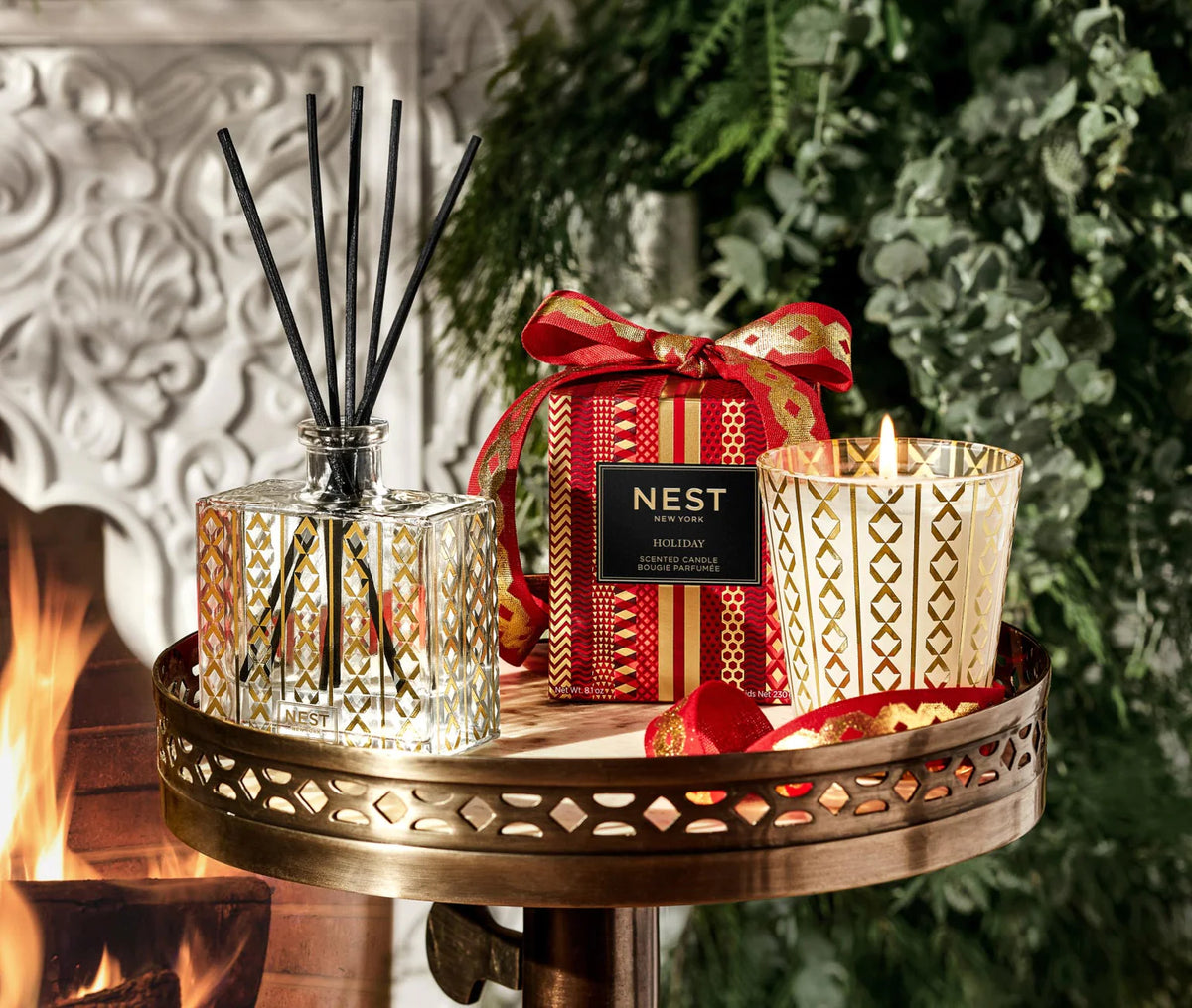 Holiday Classic Candle and Reed Diffuser Set