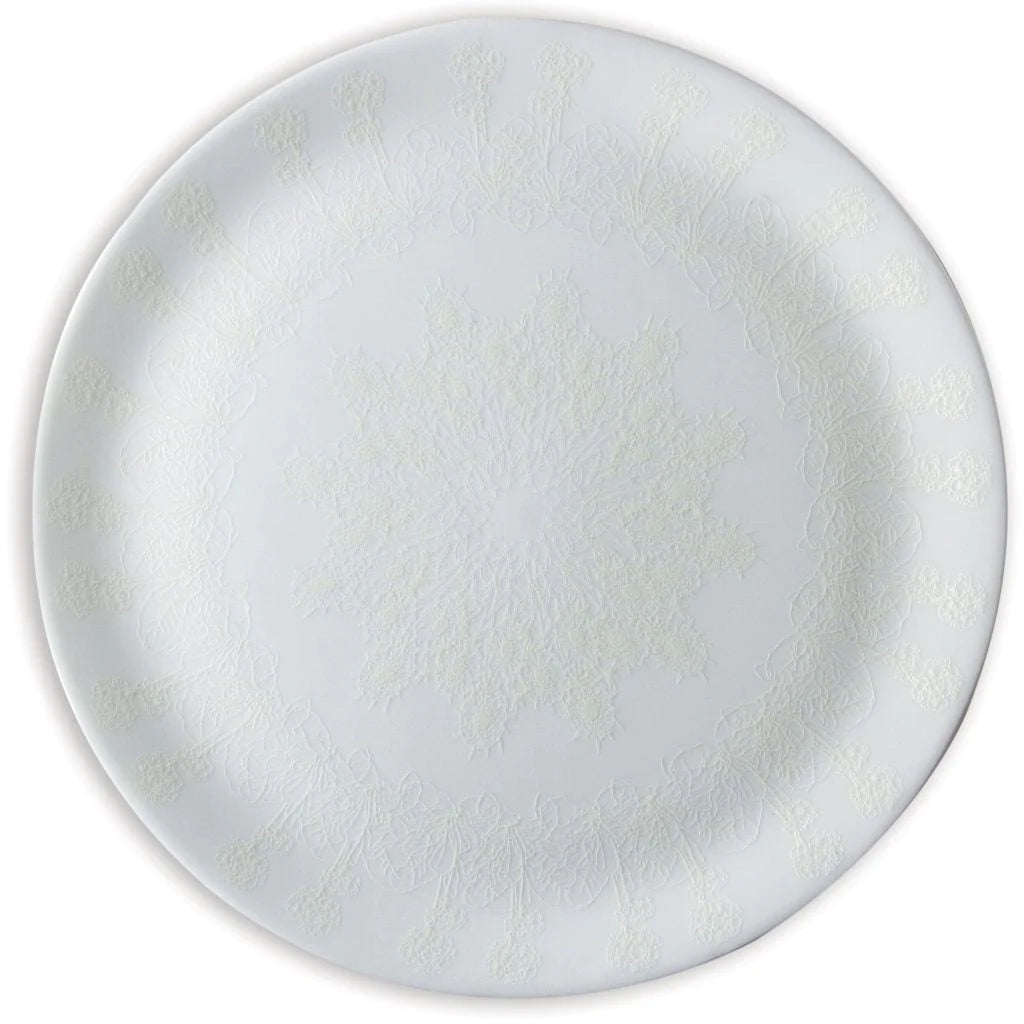 White on White Dinner Plate, Set of 4