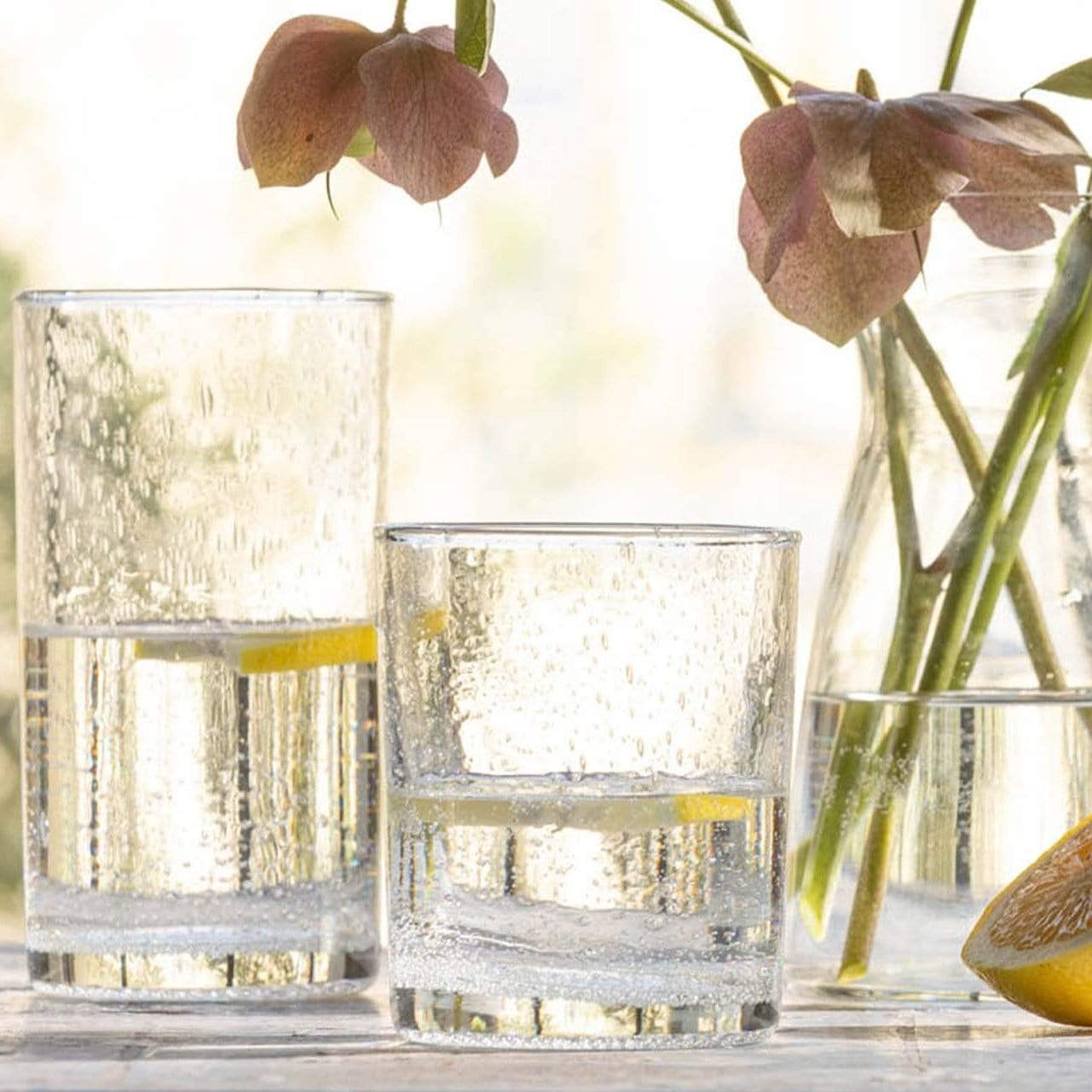 Quinn Clear Glass, Set of 6 - Jung Lee NY