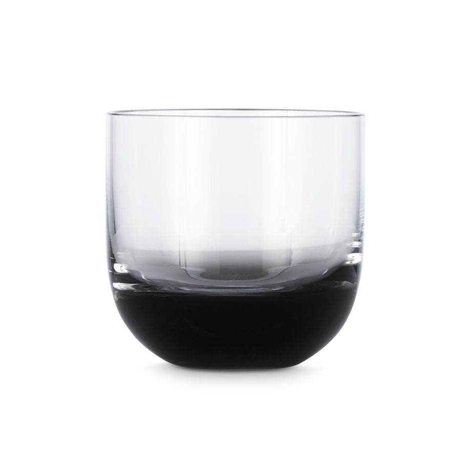 Black Tank Whiskey Glass, Set of 2