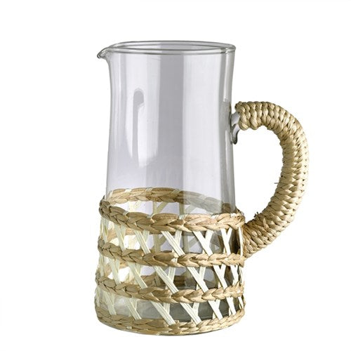 Glass Jug with Reed