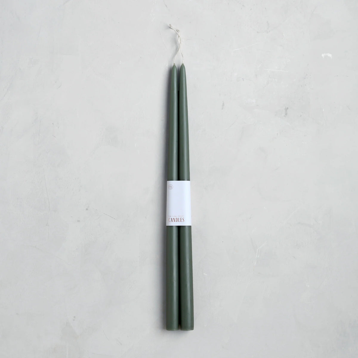 Moss Taper Candles, Set of 2