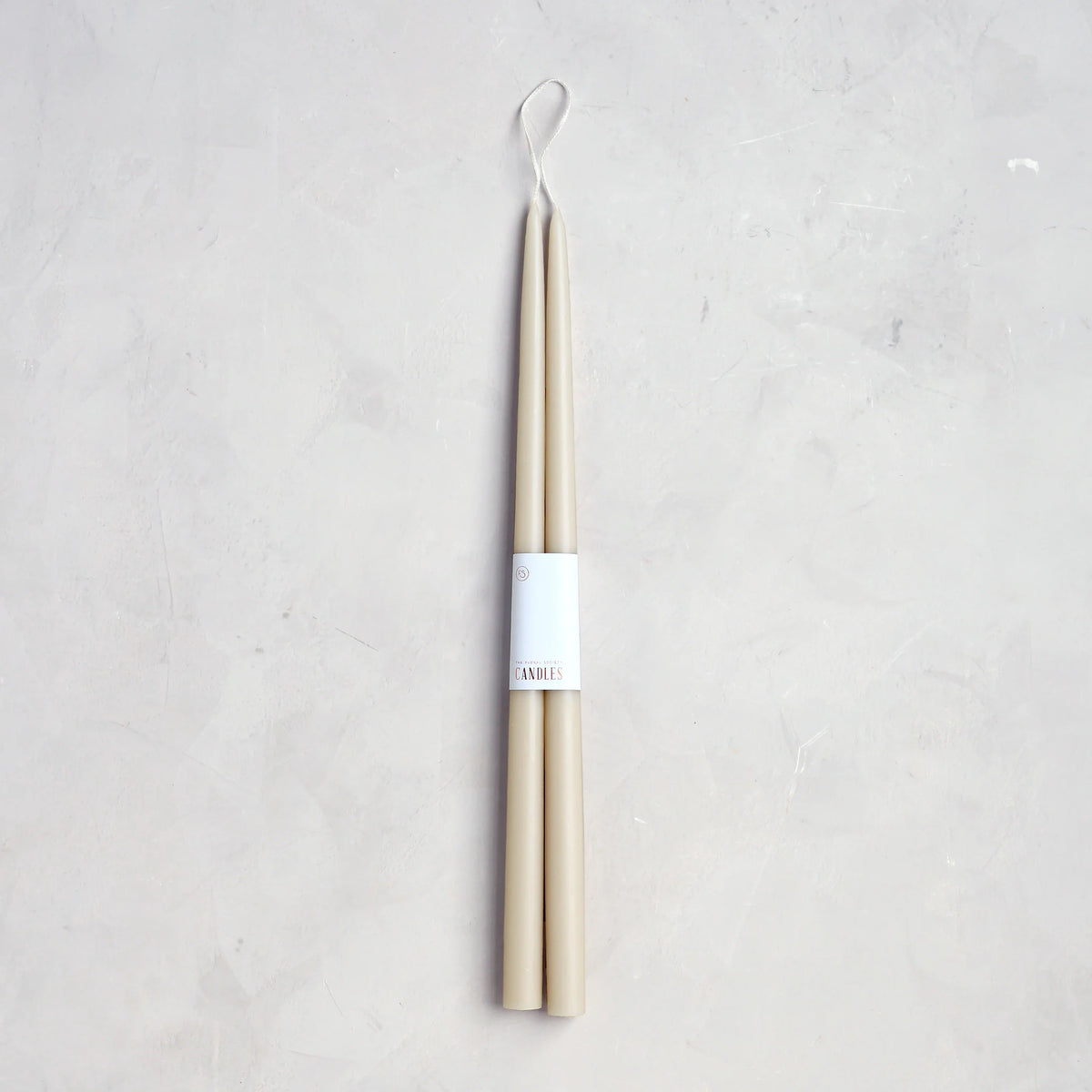 Parchment Taper Candles, Set of 2