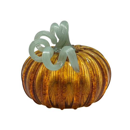 Amber Glass Pumpkin