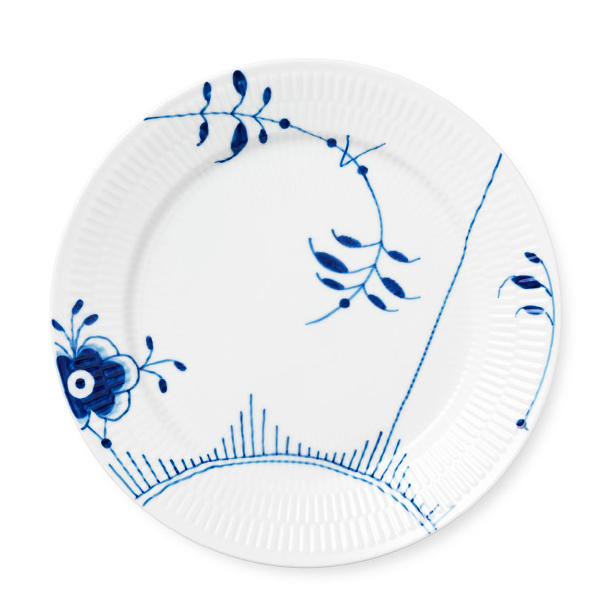 Blue Fluted Mega Dinner Plate - Display Sample