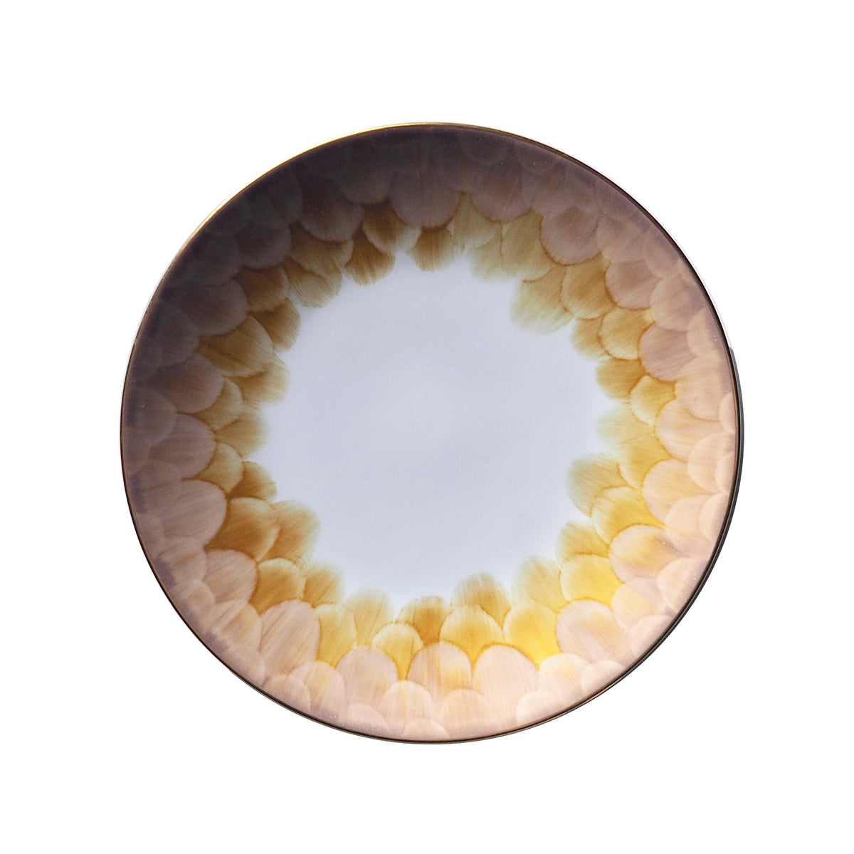 Cercle D&#39;Ecailles Champagne and Gold Dessert Plate