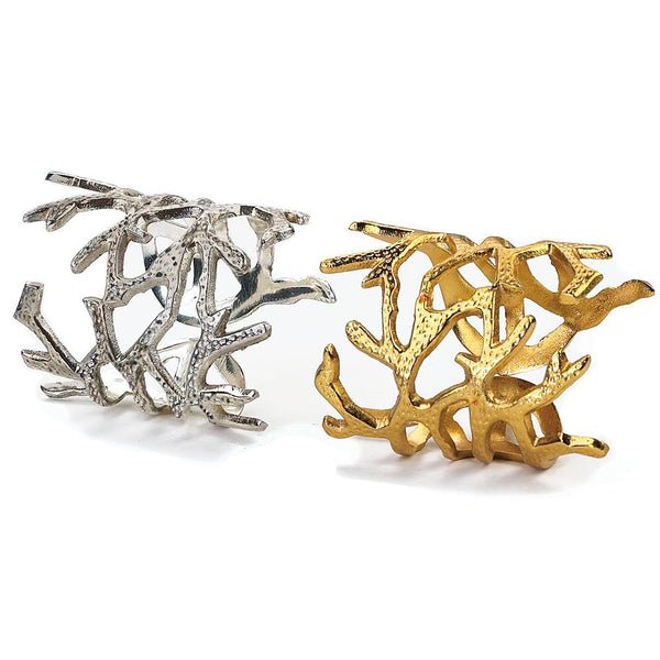 Coral Napkin Ring, Set of 4 - Jung Lee NY