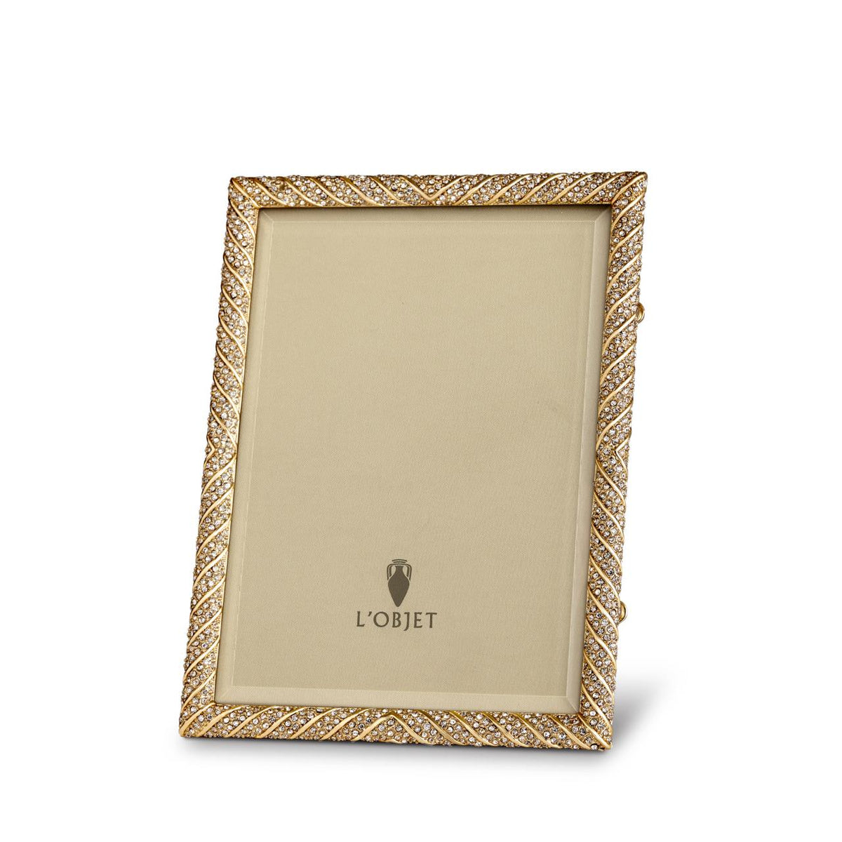 Deco Twist Gold 5&quot;x7&quot; Frame with Crystals