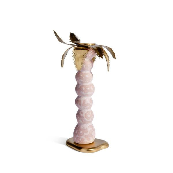Haas Mojave Small Pink Palm Candlestick