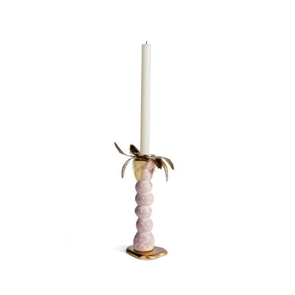 Haas Mojave Small Pink Palm Candlestick