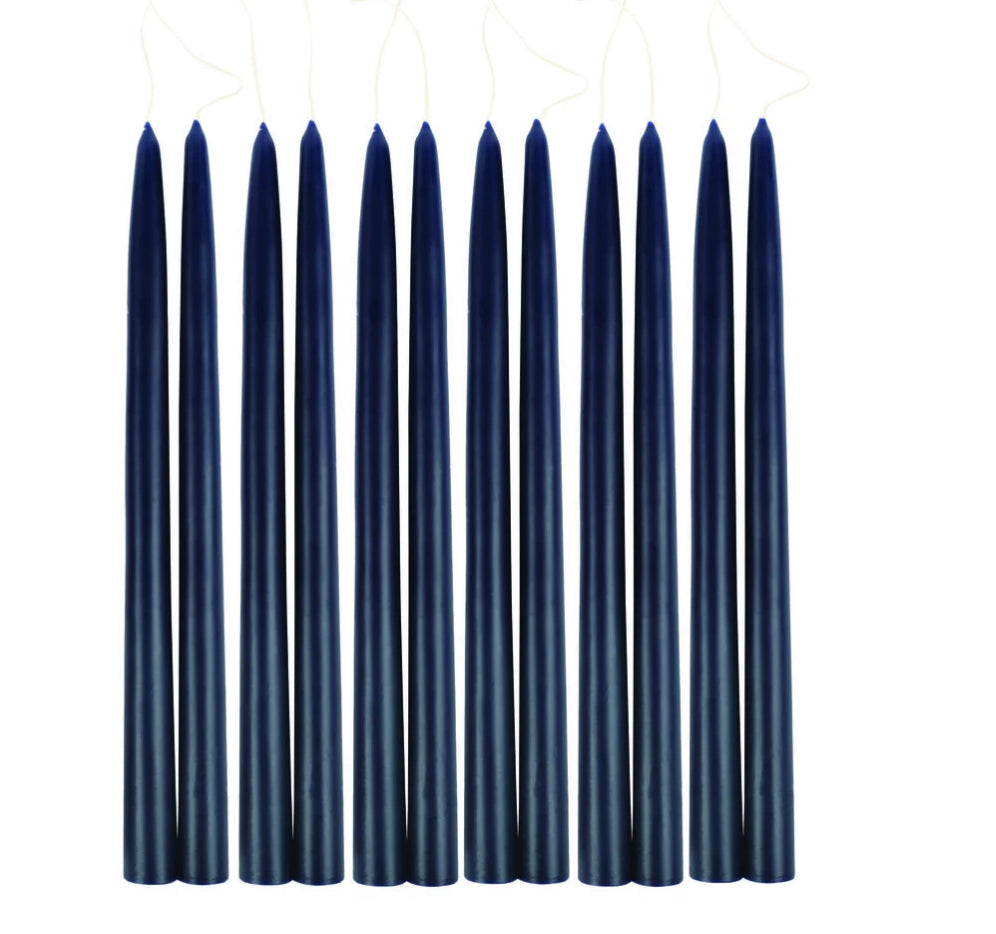 Midnight Taper Candles, Set of 2