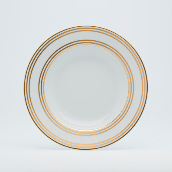 Latitudes Gold Rim Soup Plate