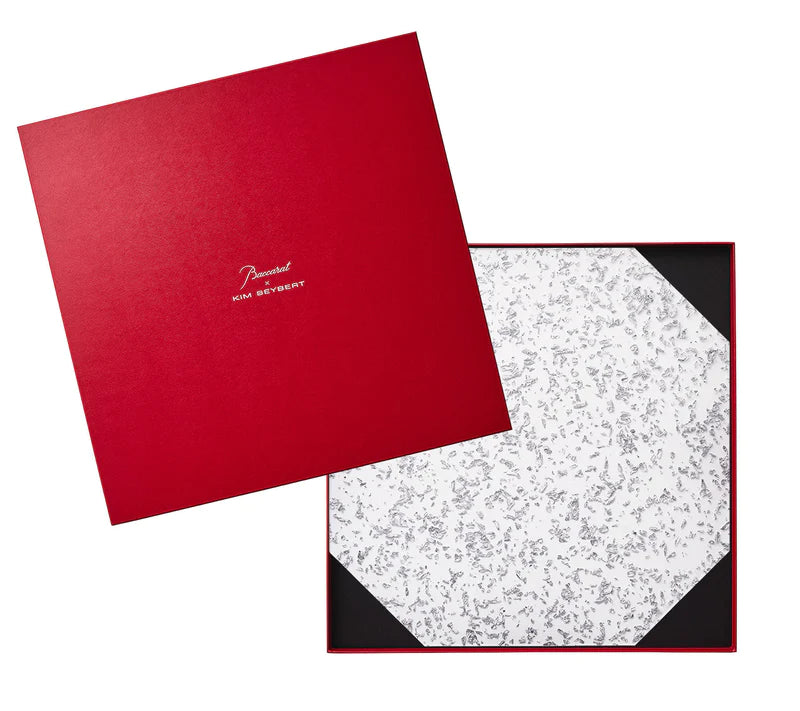 Baccarat X Kim Seybert Shattered Placemat, Clear/Silver - Set of 4 (D)