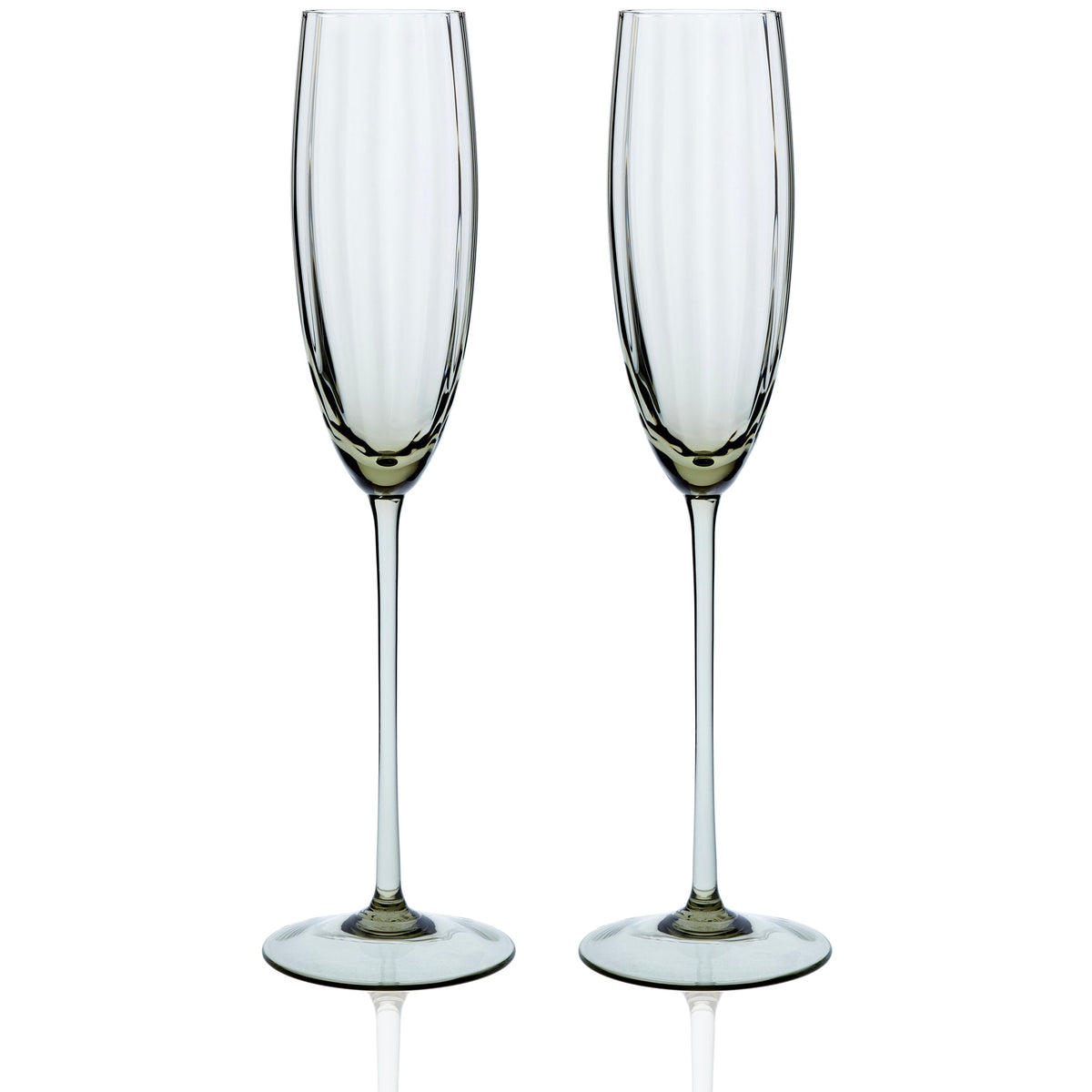 Quinn Champagne Flute Glasses, Set of 2