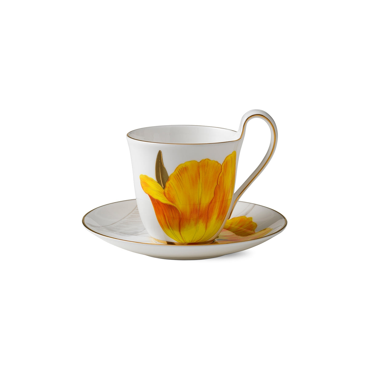 Tulip High handle Cup and Saucer