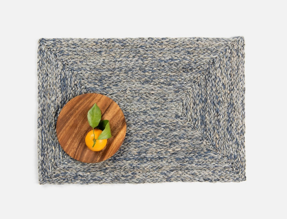 Zoey Slate Blue Placemat, Set of 4