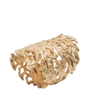Coral Cuff Napkin Ring, Set of 4