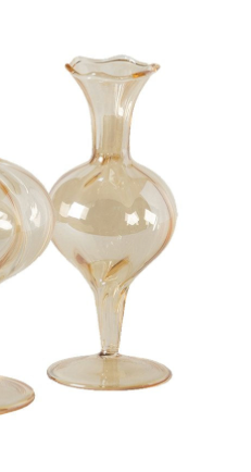 Medium Amber Spherical Vase #1