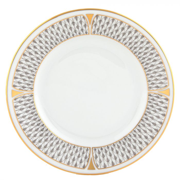 Art Deco Gray Bread and Butter Plate