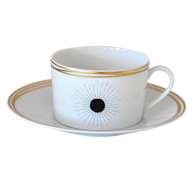 Aboro Gift Box Breakfast Cup and Saucer, Set of 2