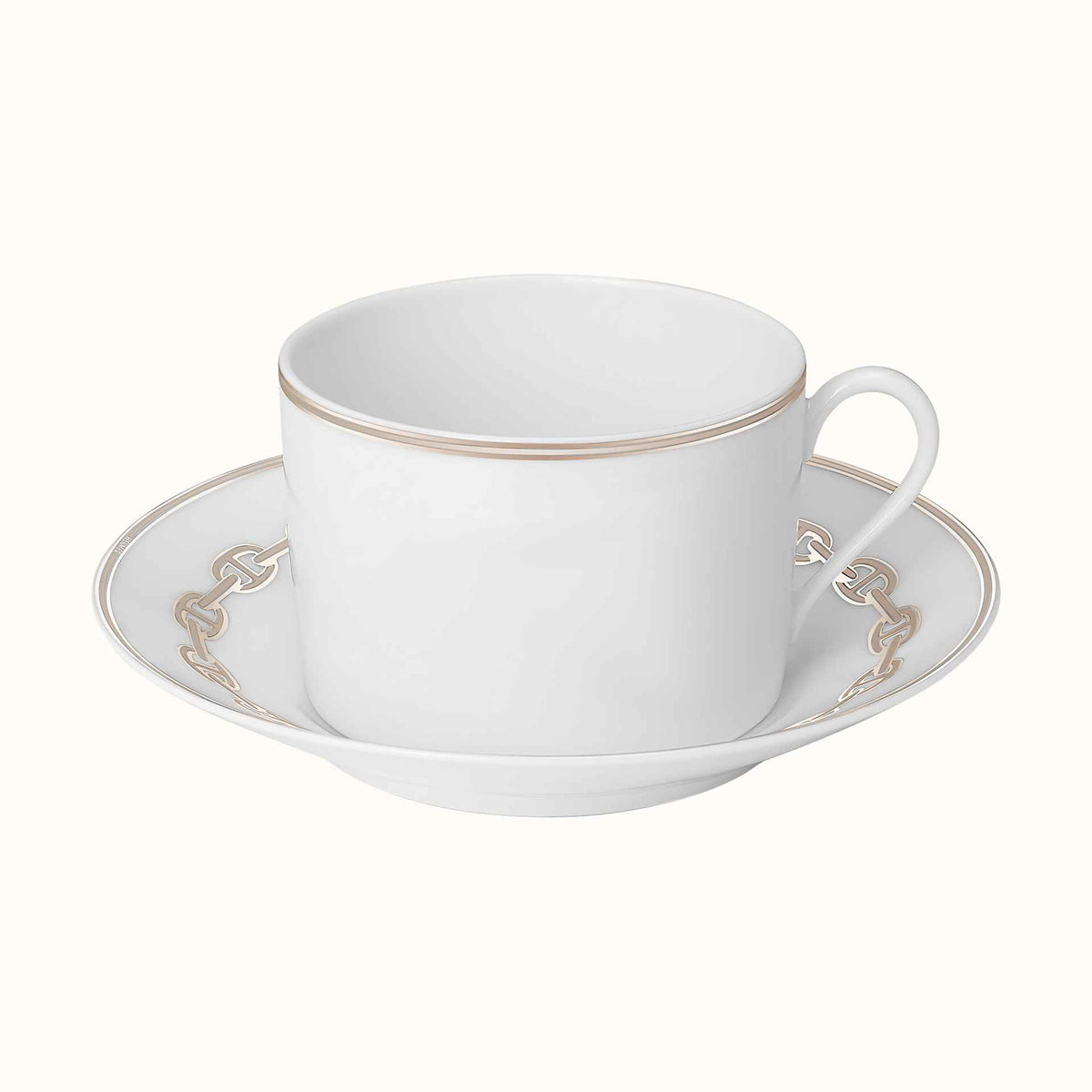 Chaine d&#39;Ancre Platinum Breakfast Cup and Saucer