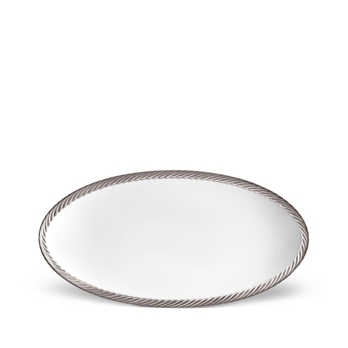 Corde Platinum Small Oval Platter
